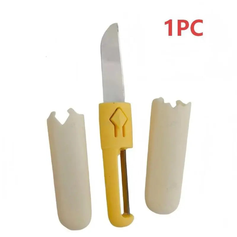 1 Fruit Peeler Knife Dual Head Kitchen Tool Multi Functional Travel Qme A1