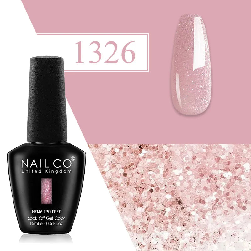 NAILCO Plum Gel Nail Polish Matte Coat Autumn Winter Semi Permanent