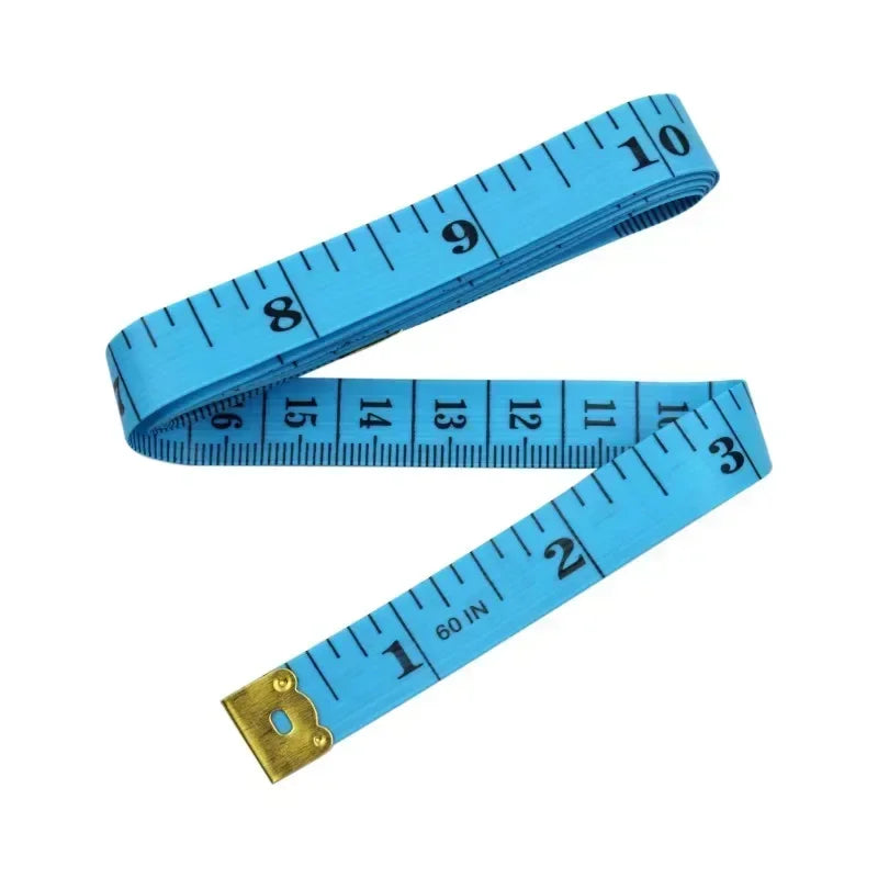 150cm/60" Body Measuring Ruler Sewing Tailor Tape Measure Centimeter Meter Sewing Measuring Tape Soft Qme 1.5mx1.3cm-blue
