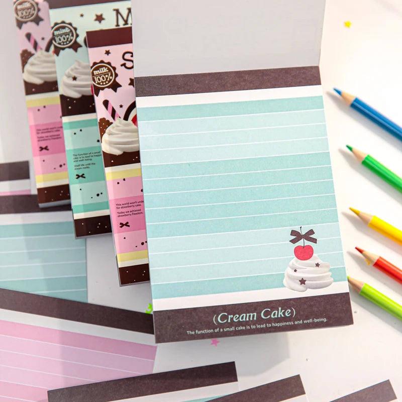 80 Sheets Cute Japanese Old-fashioned Style Memo Pads Message Paper Journal DIY Base Material Notepad School Office Stationery Qme