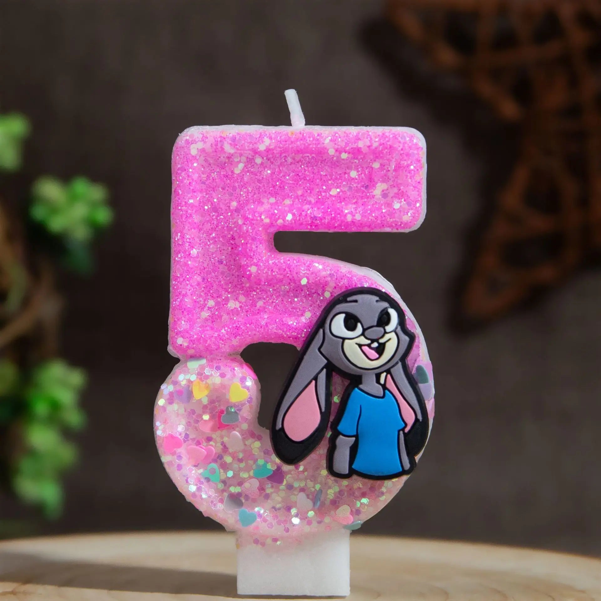 Judy Rabbit Birthday Candles Number 0-9 Cake Holiday Mood Lighting Qme 5