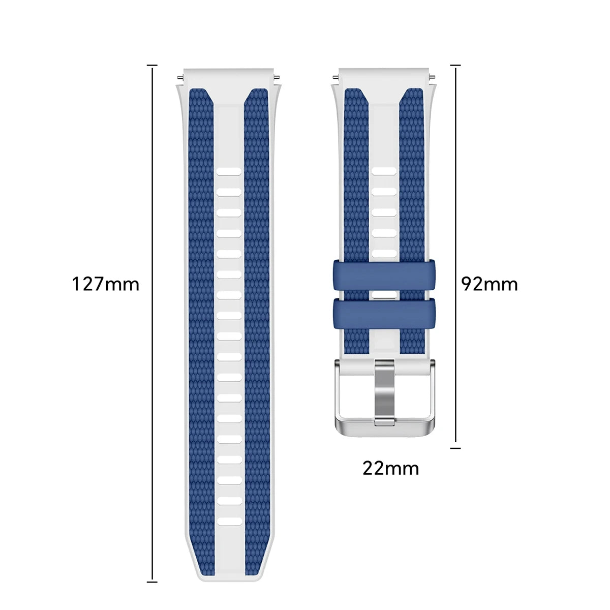 22mm Strap Suitable for Huawei Watch Ultimate 2 Soft and Durable Silicone Nylon Replacement Wristband for GT6 Pro GT5 46mm Qme