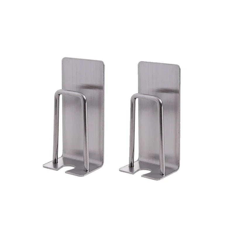 1/2 pcs Stainless Steel Toothbrush Holder Shaver Cup Wall Mount Toothbrush Storage Rack Bathroom Accessories Set Qme 2pcs