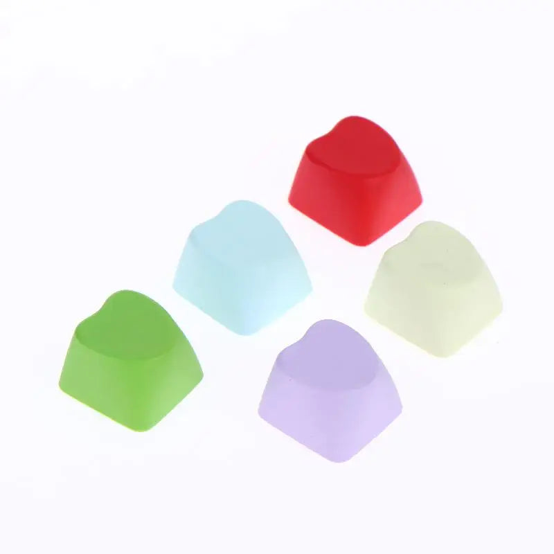 Blank No Engraved Cherry Keycaps Heart Shaped 1U PBT Thickened 10 DIY Qme