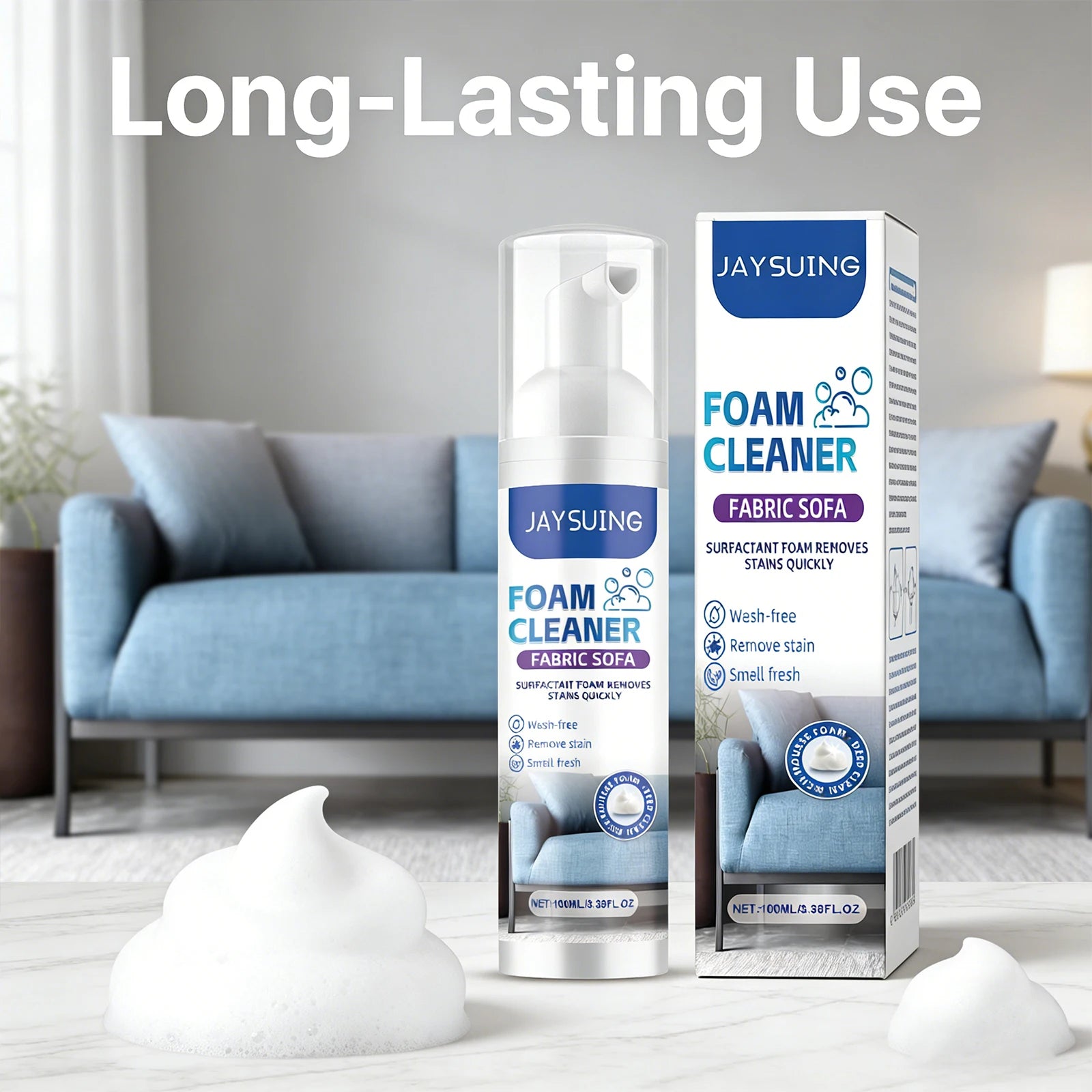 Sofa Foam Cleaner Cleaning Stubborn Stains Eliminate Odors Efficient Formula Not Damaging Sofa Maintain Softness Fabric Cleaner Qme