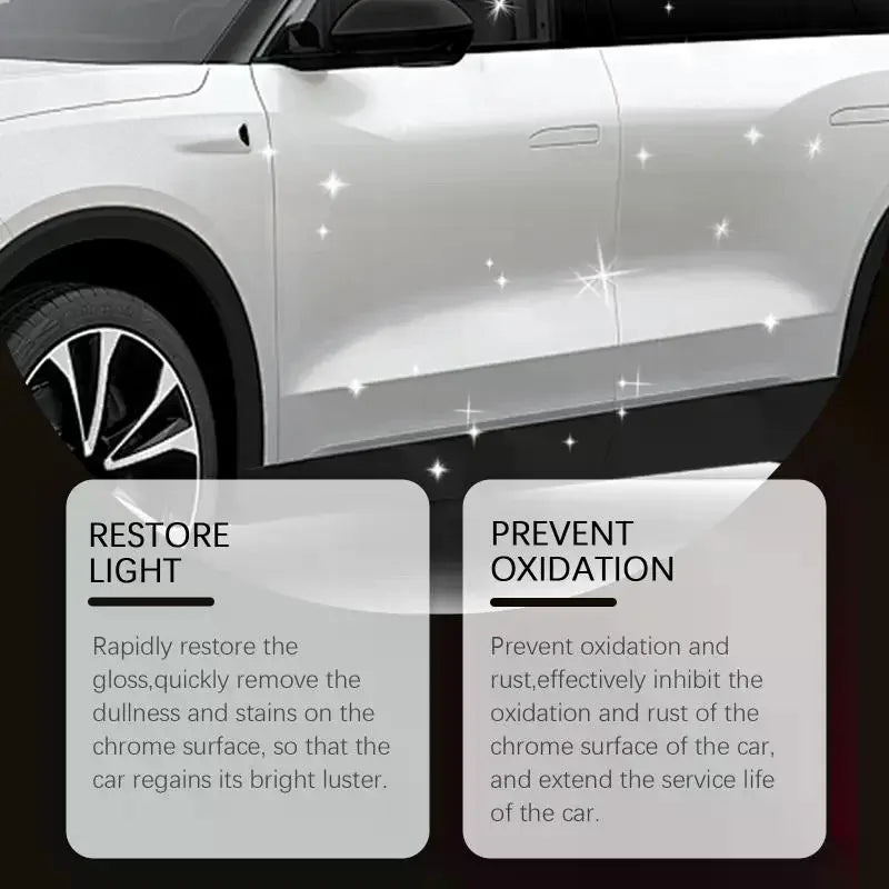 Car Chrome Polishing Care Agent Auto Paint Polish Paste Gloss Shine Qme