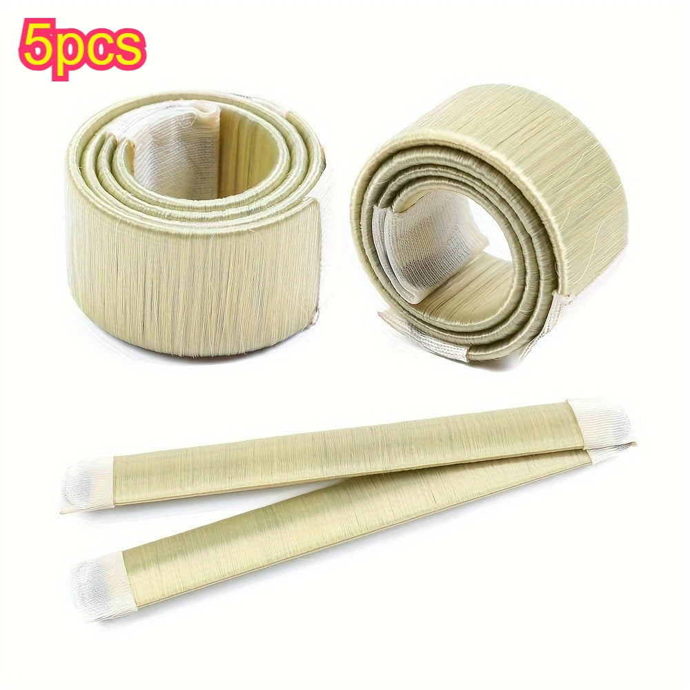 Straight card snap ring curling iron，Magic Hair Bun Maker, French Twist Hair Styling Tool, Lazy Hair Accessories for Women Qme Beige 5pcs