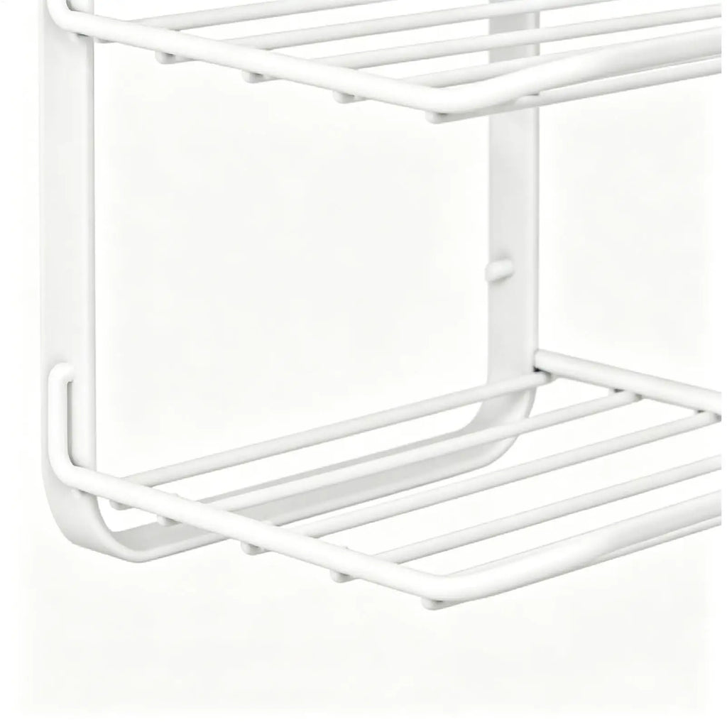 Metal Wall Shelf 3 Tiers Suction Cup Detachable Foldable Storage Shelves Prep Station For Kitchen Dining Room Bathroom Bedroom Qme