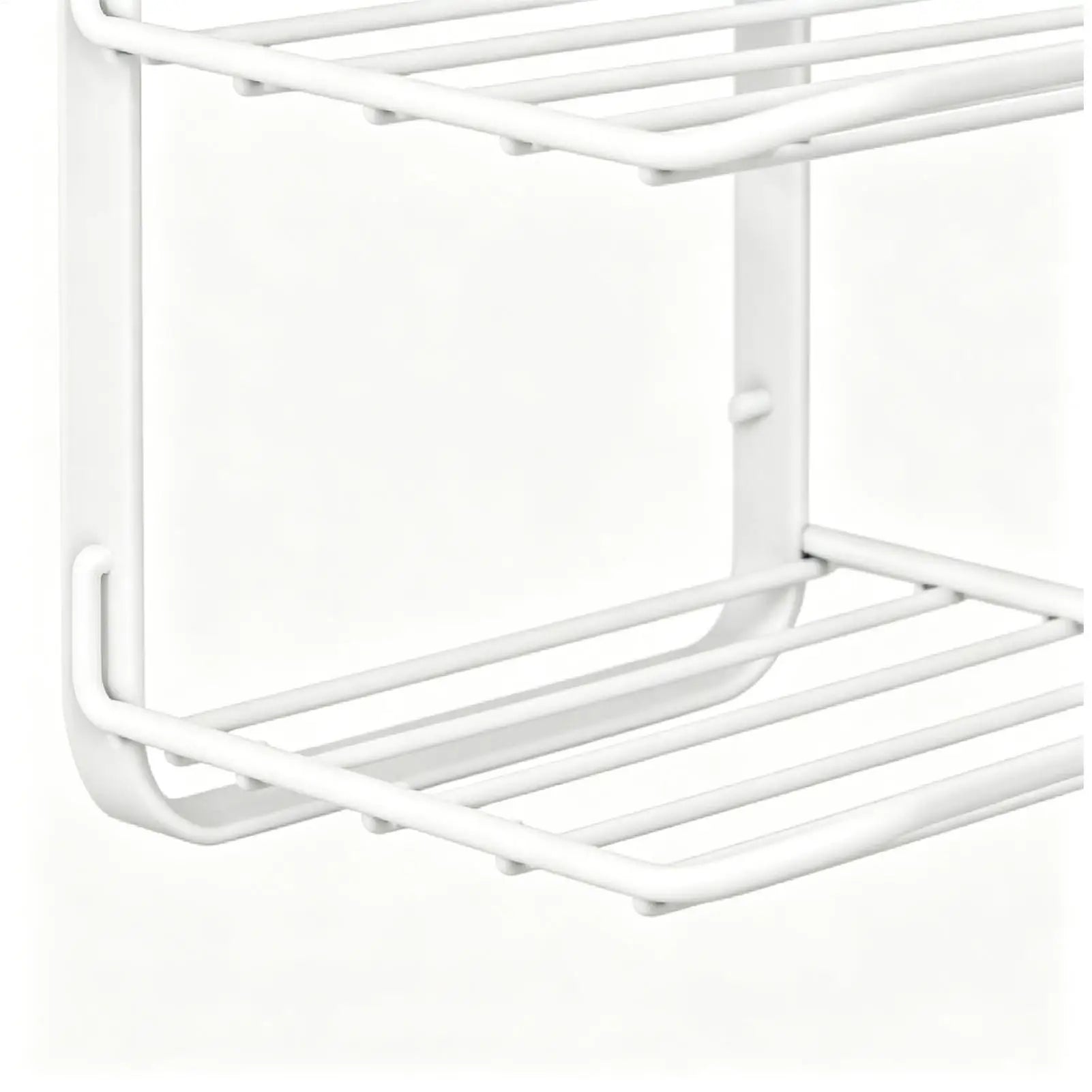 Metal Wall Shelf 3 Tiers Suction Cup Detachable Foldable Storage Shelves Prep Station For Kitchen Dining Room Bathroom Bedroom Qme