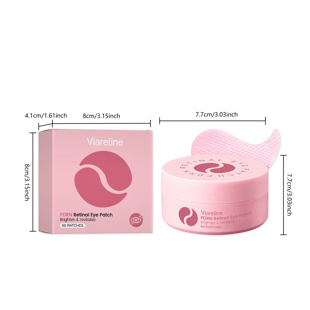Brightening Revitalizing Eye Patch with Retinol Hydrogel Gel Eye Mask for Dark Circles Puffiness Hydrating Nourishing Under Eye Qme
