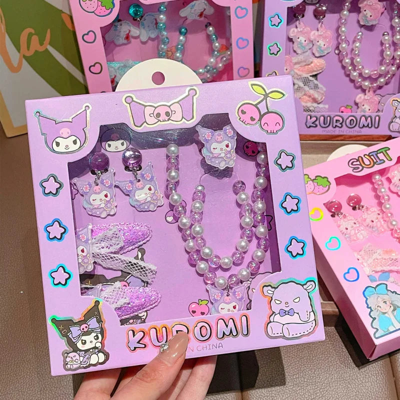 Hello Kitty Kuromi Cartoon-style Sweet Jewelry Student-style Qme
