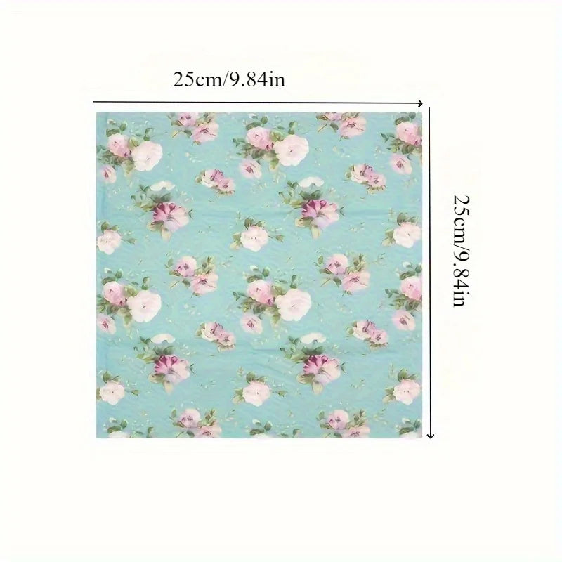 Twill Printed Fabric DIY Handmade Patchwork Fabric Group Pure Cotton Floral Fabric Qme