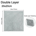 Rags for Kitchen Scrubber Wire Dishcloth Thickened Double-sided Metal Steel Cleaning Towel Pot Dish Washing Cloths Scouring Pads Qme Double Layer 10PCS