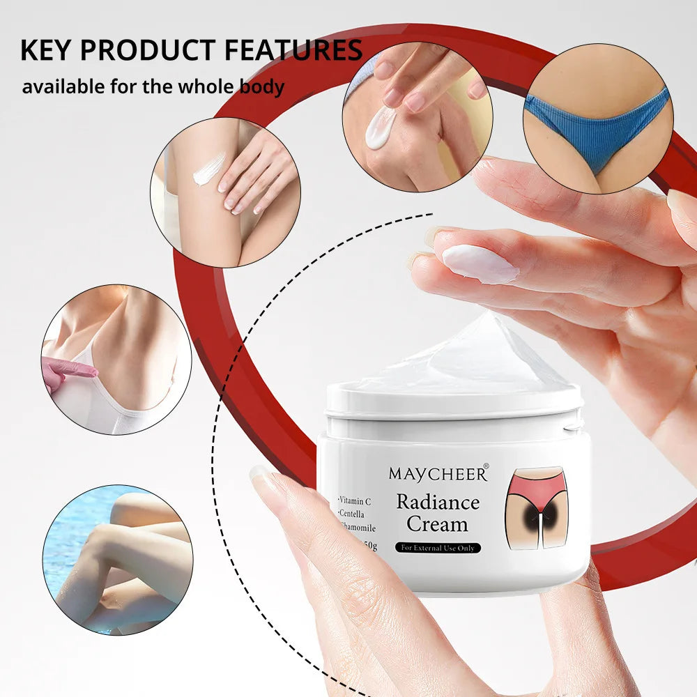 Whitening Cream Private Parts Underarm Bleaching Serum Whiten Butt Knee Brighten Inner Thigh Intimate Parts Dark Remove Melanin Qme