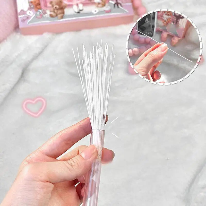 Ear Piercing Cleaner Holes Cleaning Line Floss Earring Nose Belly Wax Qme
