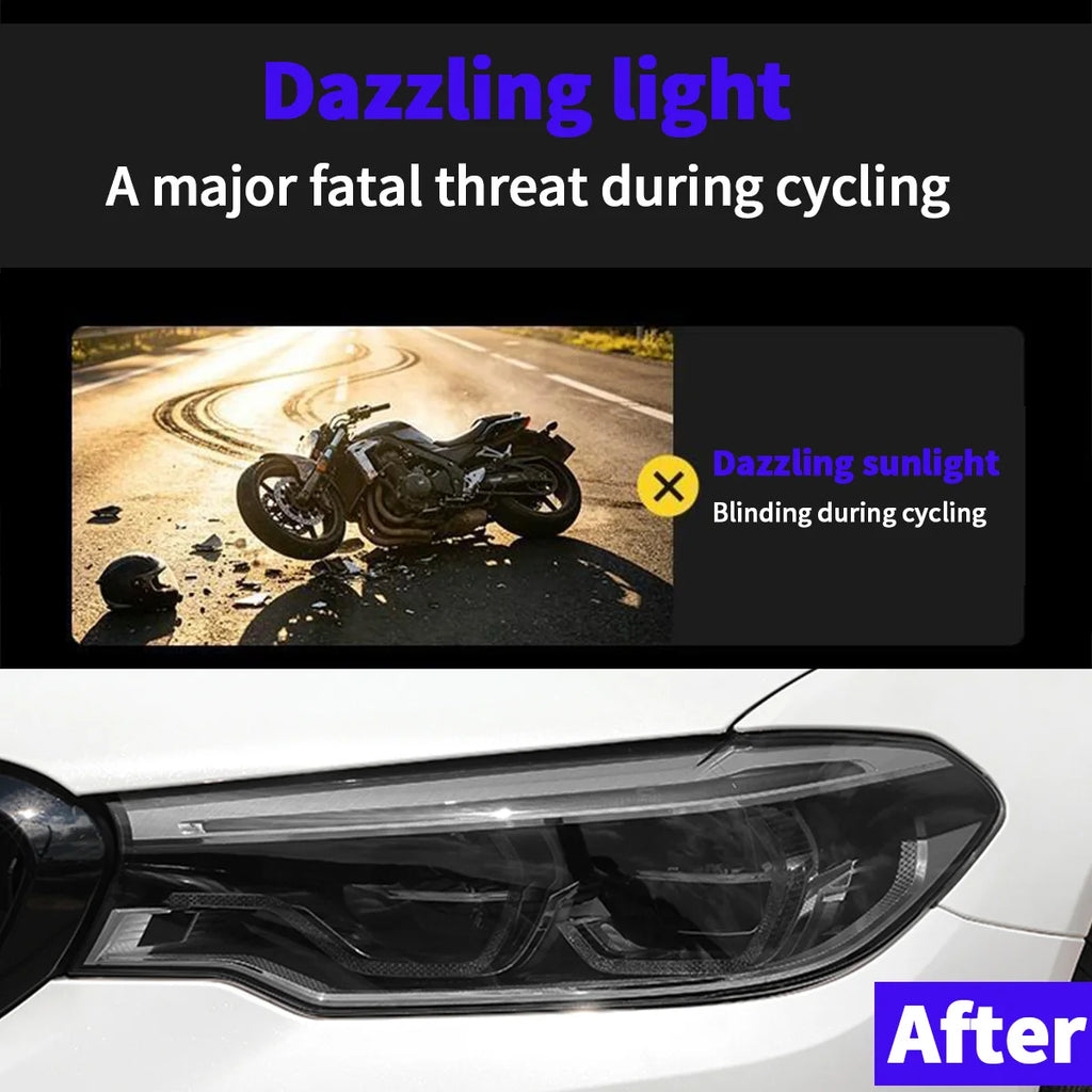 Intelligent UV Color Change TPU PPF Photochromic Car Headlight Film for Car Lamp DIY Motorcycle Qme