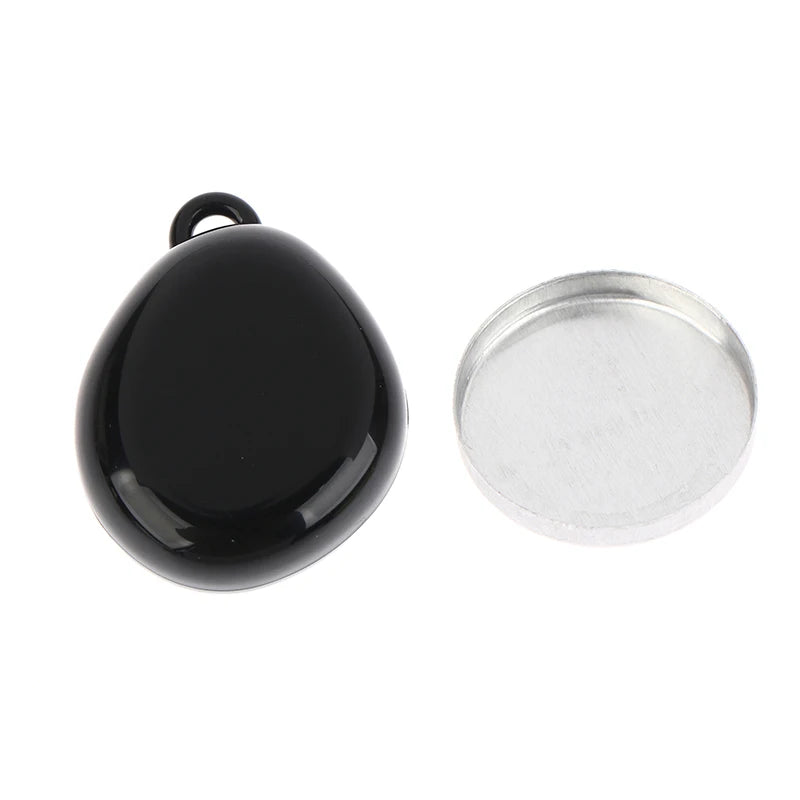 Colorful Portable Makeup Compact Empty Refillable Case Aluminum Tray Qme Black