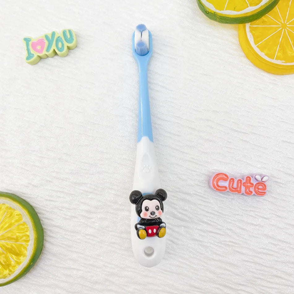 Mickey Minnie Soft-bristle Toothbrushes Gentle Gums Teeth Students Qme 14