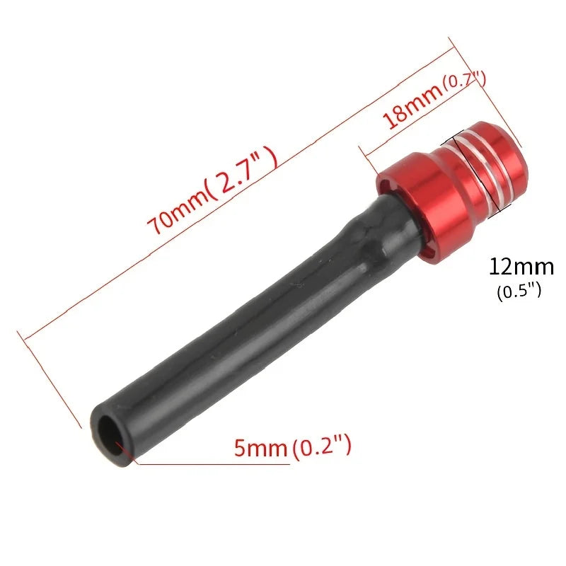 1pc/2Pcs Motorcycle Gas Fuel Cap, Single Way Valves Vent Breather Hoses Tubes Motocross ATV Quad Dirt Pit Bike Scooter Offroad Qme