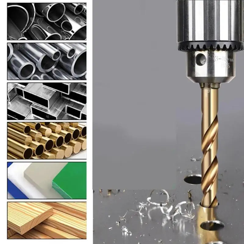 Straight Step Drill Bits Hole Cutter Stainless Steel Electric Power Qme