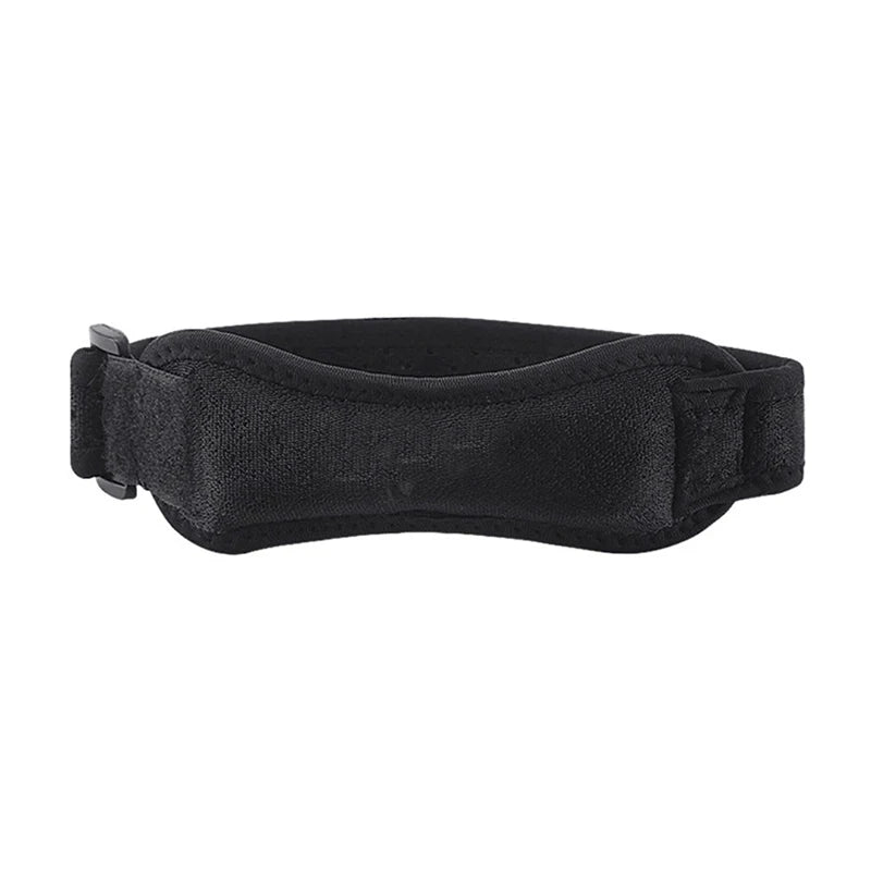 Adjustable EVA Soft Pad Knee Strap Patellar Tendon Support Running Qme Black