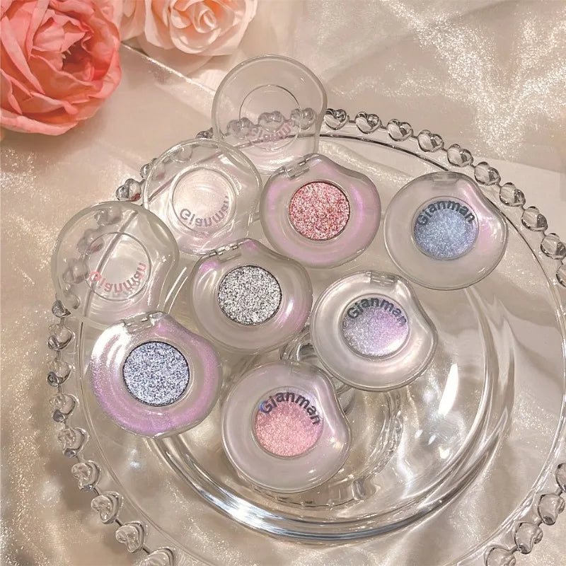 Diamond Monochrome Highlighter Contouring Palette Fine Flash Brighten Eyeshadow Orange Silver Natural Eye Shadow Makeup Cosmetic Qme