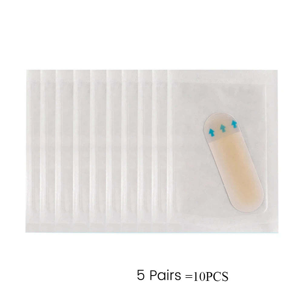 Eyebrow Protection Waterproof Tape Tattoo Real Operation Transfer Sticker Skin Eyebrow Line Practice Permanent Silicone Tattoo Qme 5Pairs