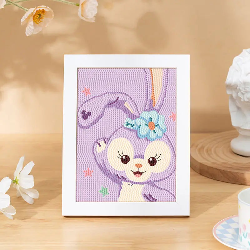 Hello Kitty Kuromi Diamond Painting DIY Craft Kit with Frame Cartoon Diamond Painting for Students Diamond Painting Gift Qme 22