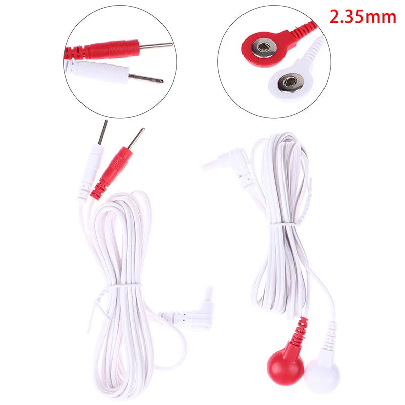 1 5 8M Replacement Jack DC Head Electrode TENS Unit Lead Wires Qme