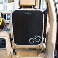 Durable car seat back cover protector - Impact-resistant pad, with footprint design, easy to install, perfect for rear seats, Qme 1 seat kick pad
