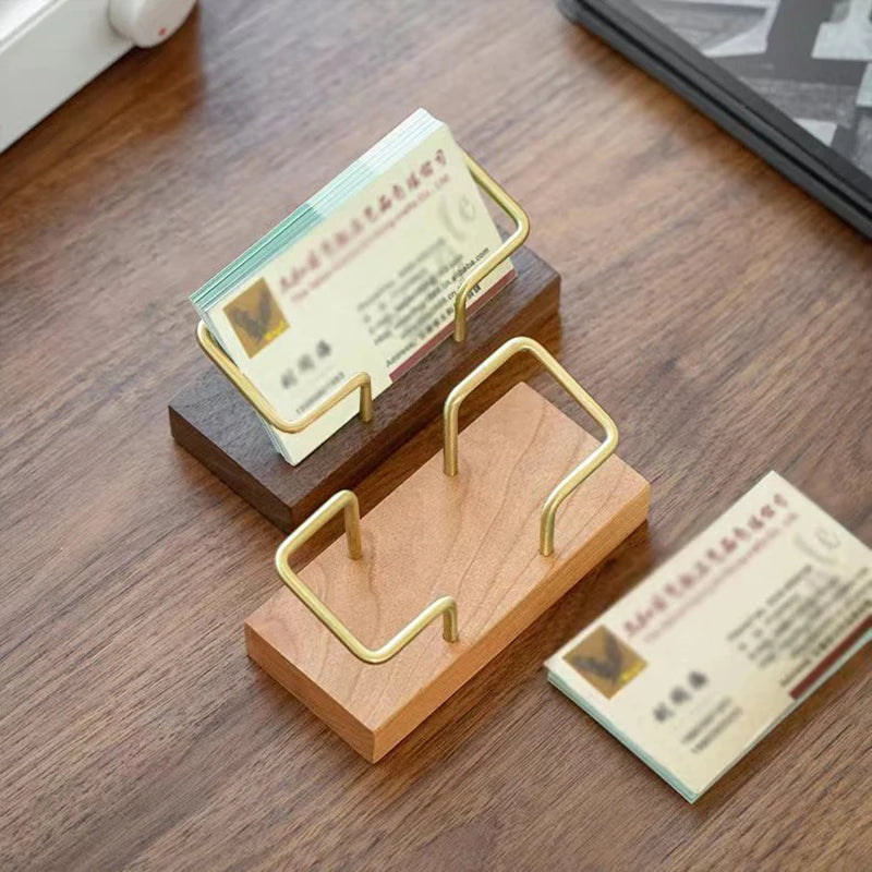 Business Card Holder Organizer Office Desk Display Stand Memo Counter Qme