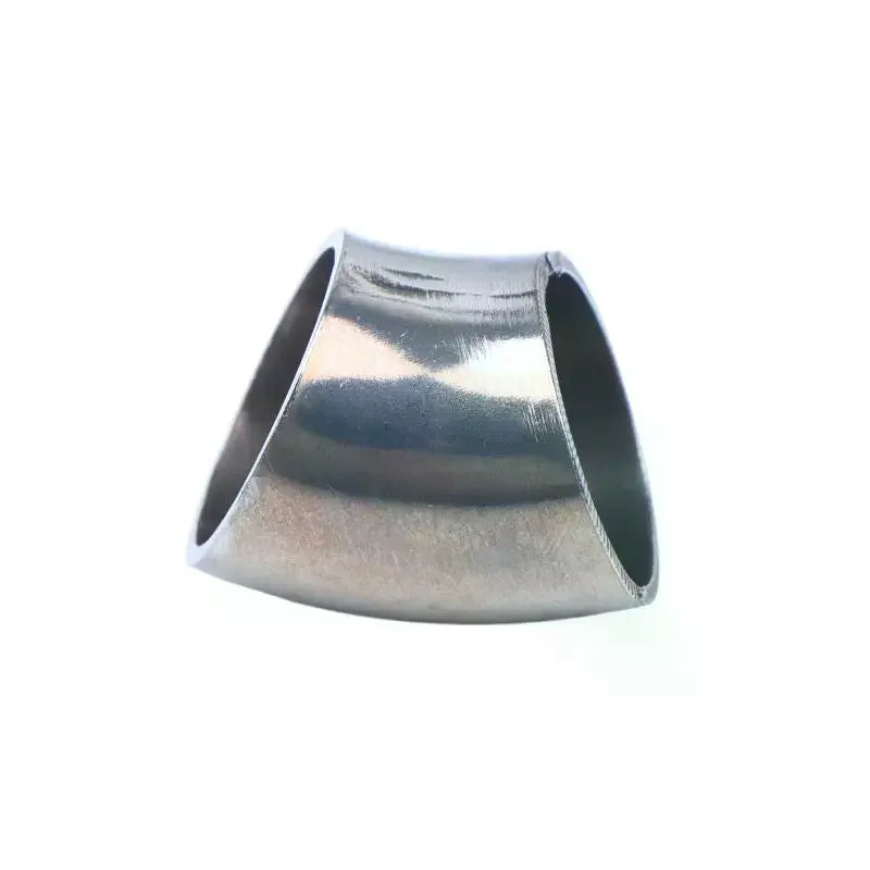 Sanitary Food Grade 45 Degree Weld Elbow 304 Stainless Steel, Polished Butt Weld Pipe Fitting 16-80mm OD Press Fitting Qme