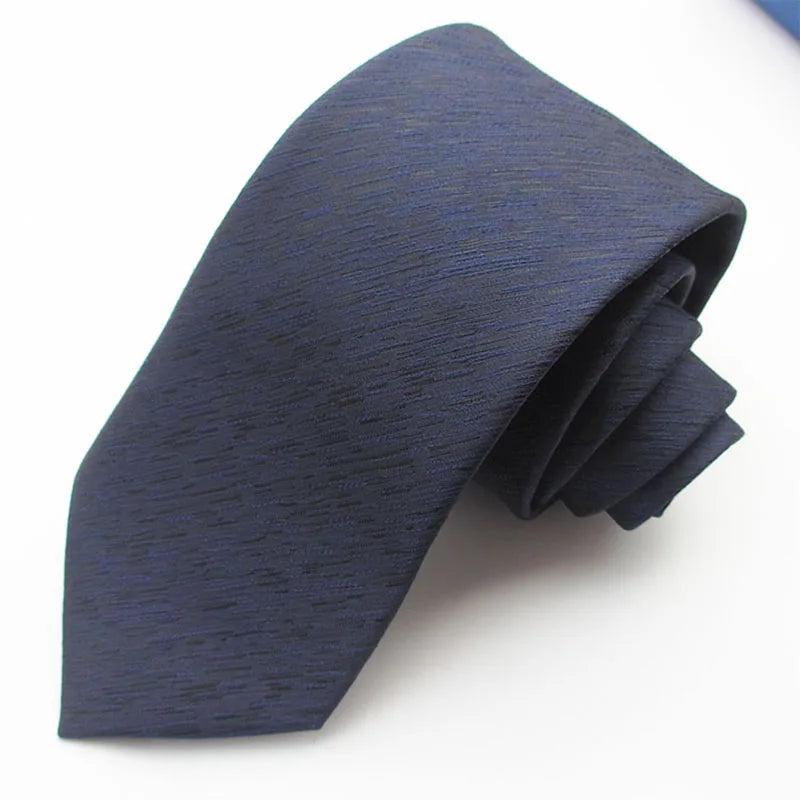 Wide Silk Polyester Necktie Jacquard Custom Classic Formal Twill Qme