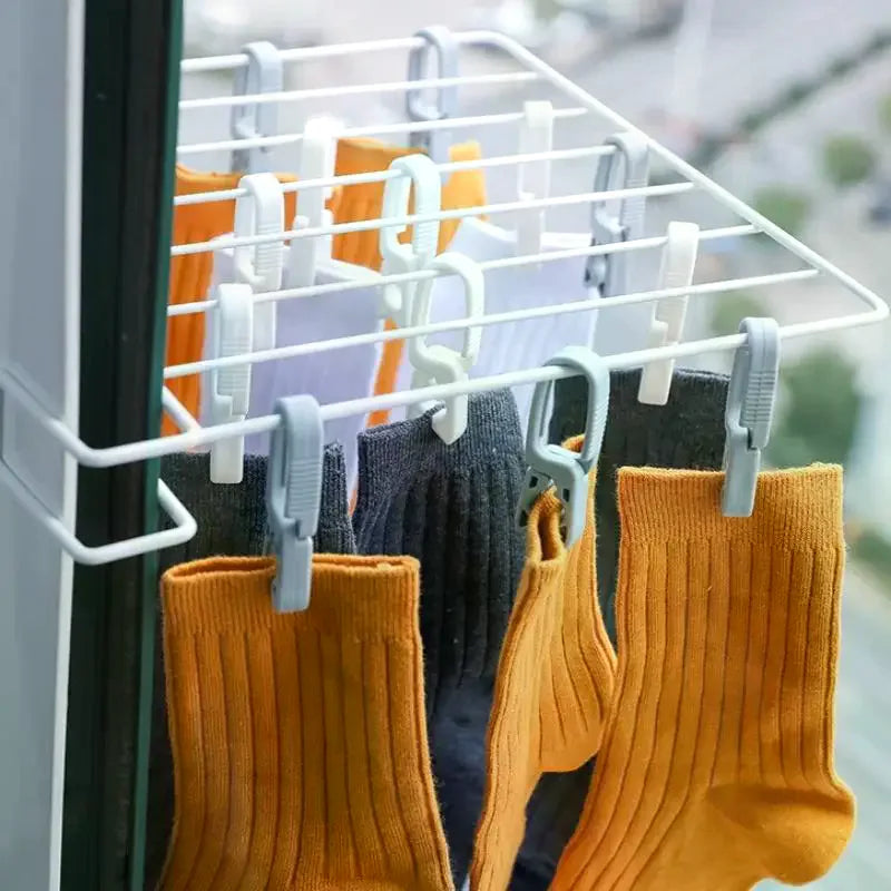10/20PCS Clothespins Hanging Peg Clip Plastic Hangers Rack Laundry Clothes Pegs Clamps Towel Clothing Hat Clip Home Storage Hook Qme