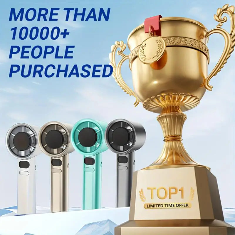 Summer 120-speed Turbine Mini Fan USB Rechargeable High-power Outdoor Qme