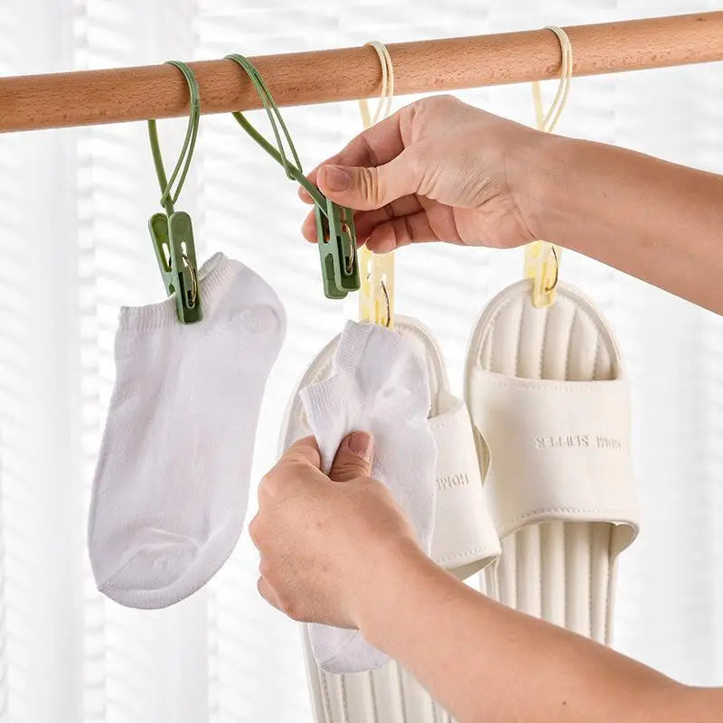 Underwear 12-pack Hook Clip Clothes Hanger Household Clothesline Qme