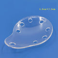 Eye Shields Ophthalmic Post-operative Protective Clear Plastic Porous Qme Silver
