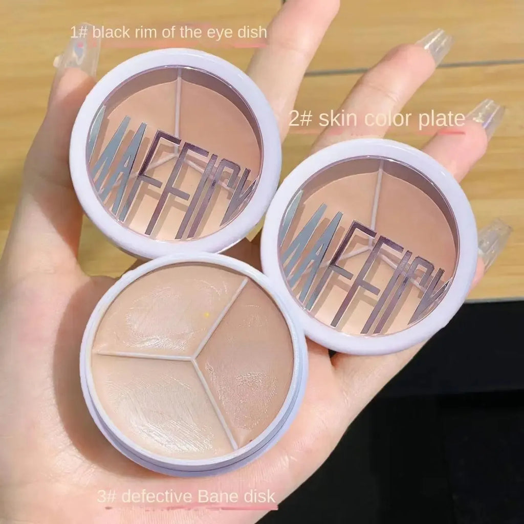 Multi-shade Concealer Cream Erase Dark Circles Blemishes Lightweight Qme
