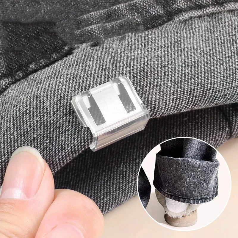 4PCS Multi Function Pants Clips Leg Straps Clips Holder Clothing Pin For Clothes Long Pants Legs Sleeves Qme