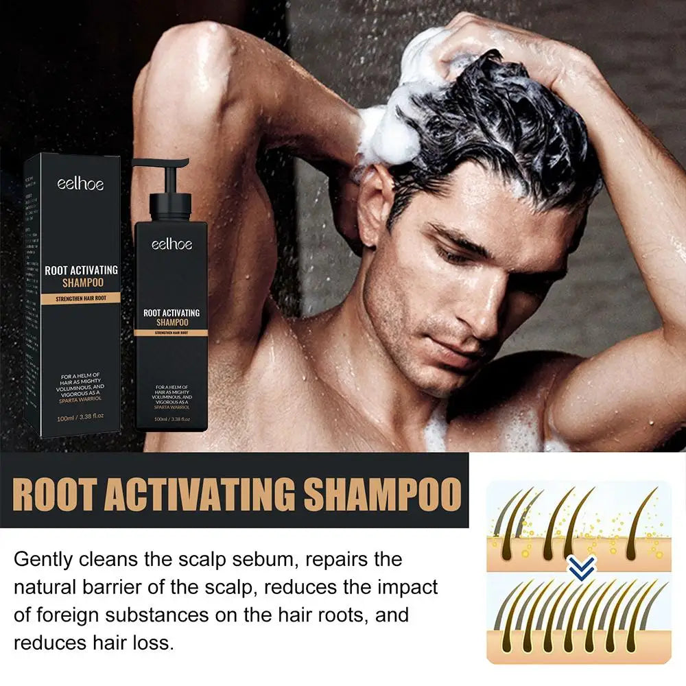 2PCS Anti Baldness Shampoo Thickening Shampoo Root Activator Shampoo Nourish Hair Regrowth Shampoo For Thinning Hair & Hair Loss Qme