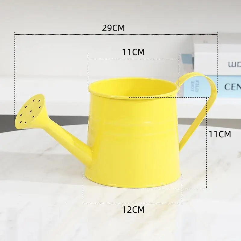 Metal Watering Can Garden Flower Kettle Mini Small Water Spraying Pot Sprinkle With Large Capacity For Kids Adult Qme A3