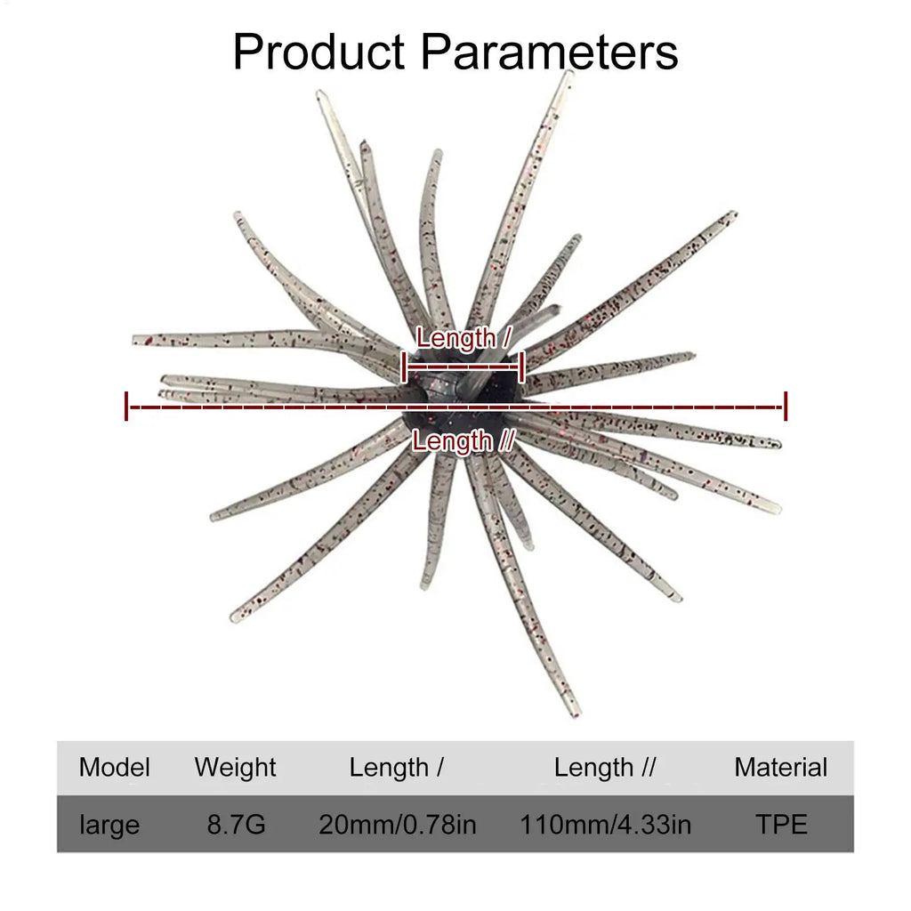 Fishing Lures Realistic Beginner Friendly Soft Floating Simulation Sea Urchin Bait for Fresh Water Saltwater Lake River Sea Qme