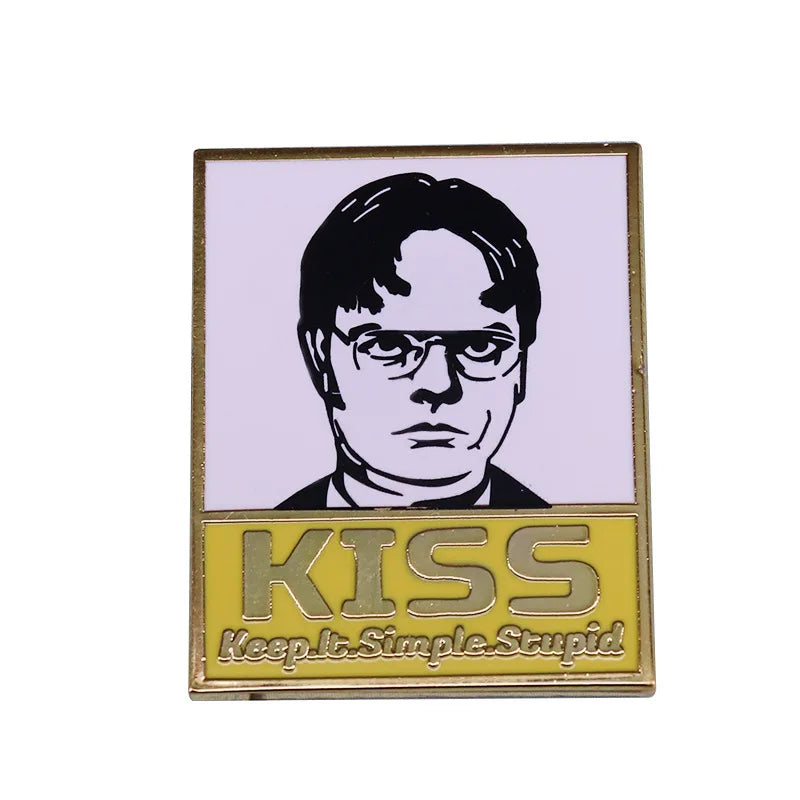 Classic Comedy Enamel Pins American Fashion TV Show Brooches Friends