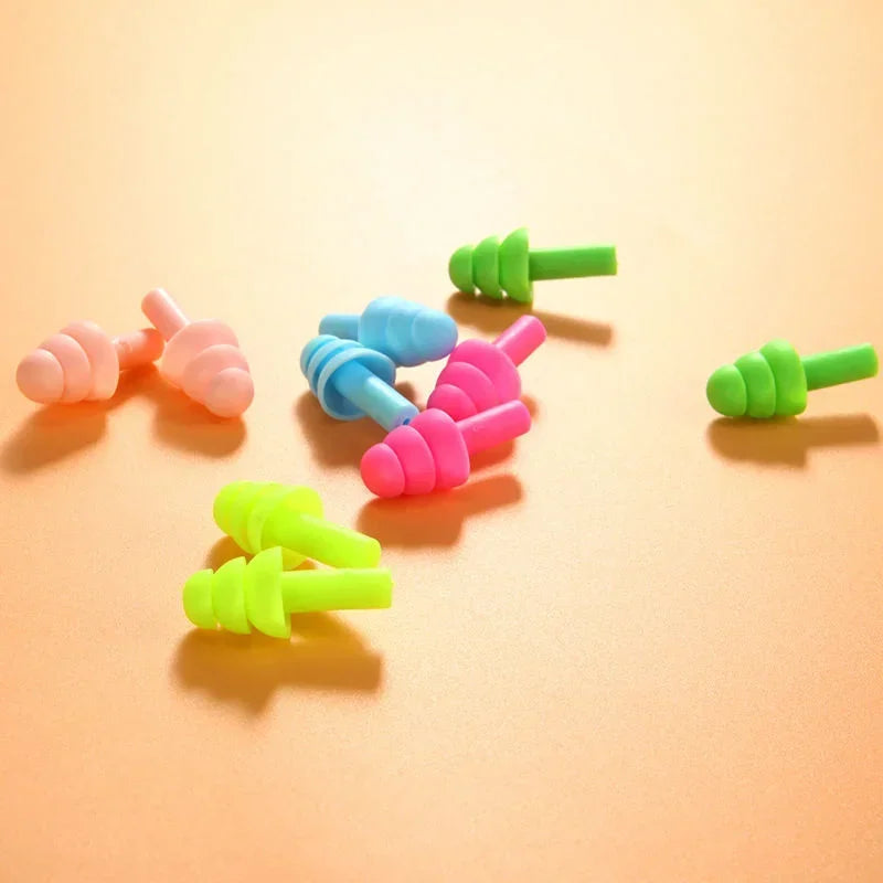 100 Pairs Silicone Ear Plugs Sound Insulation Ear Protector Anti Noise Snore Comfortable Sleeping Earplugs for Noise Reduction Qme