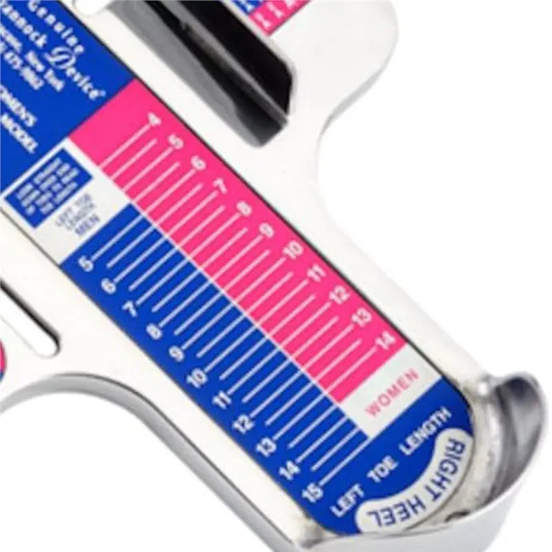 A02F-Foot Measuring Tool, Adult Foot Ruler, Combination Measuring Device, Professional Foot Sizer Qme