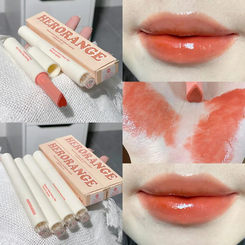 Crystal Honey Solid Lip Glaze Nude Rose Brown Plumping Lip Gloss Moisturising Jelly Tinted Lip Balm Hydrating Black Tea Lipstick Qme 01
