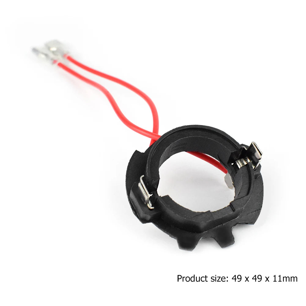 1 Pair H7 LED Headlight Bulb Base Adapters Holders Retainers for Golf 5 MK5 Qme
