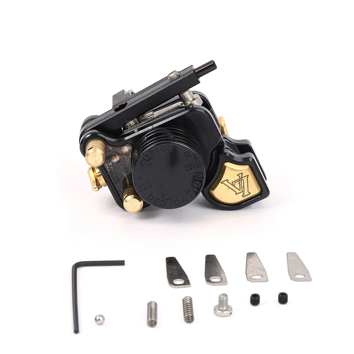 Brand New DARKLAB V7R Shrapnel Motor Rotary Tattoo Machine Gun Withe Adjustable Stroke Supply Qme black