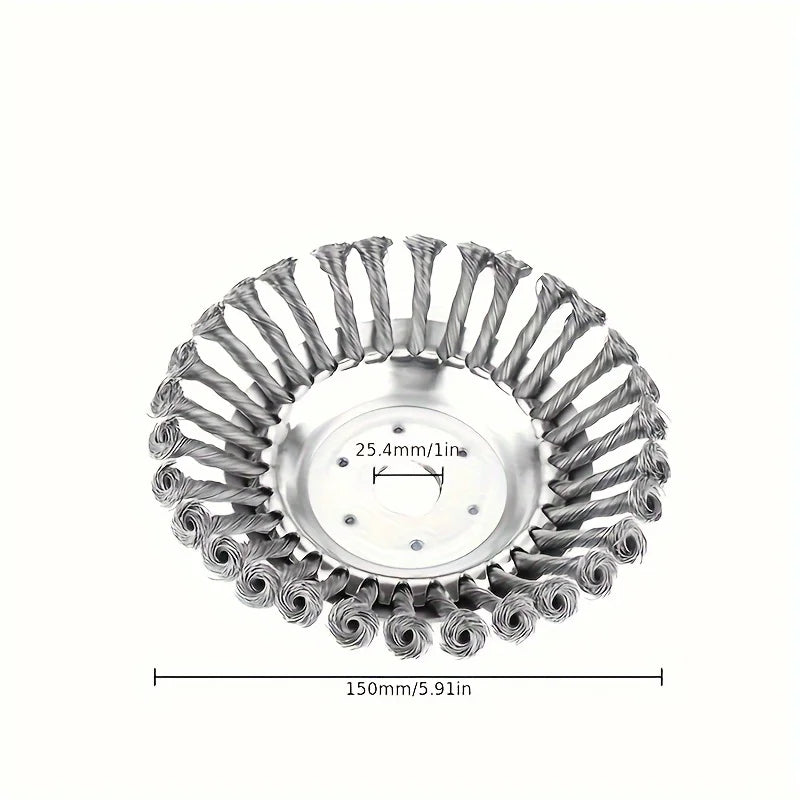 1 piece of heavy-duty wire trimmer head accessory - rust proof, efficient cutting, very suitable for lawn mowers, weeding, garde Qme