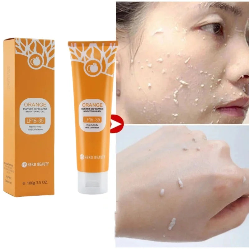 Orange Flavor Exfoliating Gel Mild Body Scrub Smooth Skin Texture Qme